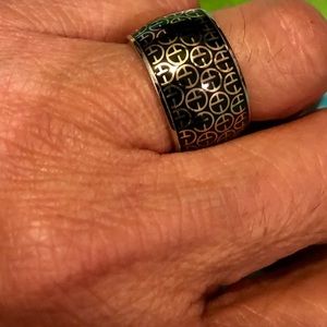 ON SALE!!! Armani silver wide ring